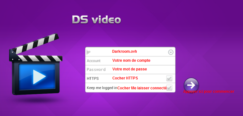 Se connecter a DS Video