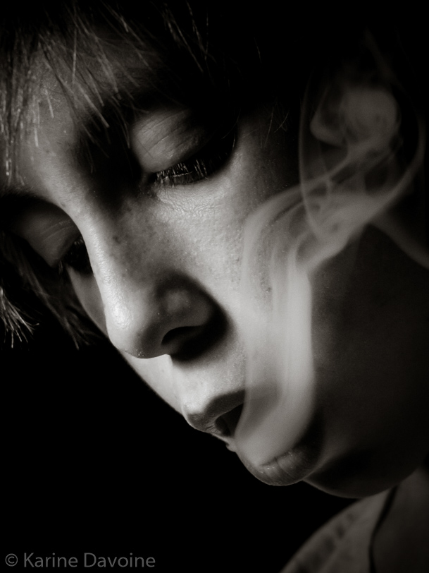 Portrait-fumée-photo Expérimentations Photographie 